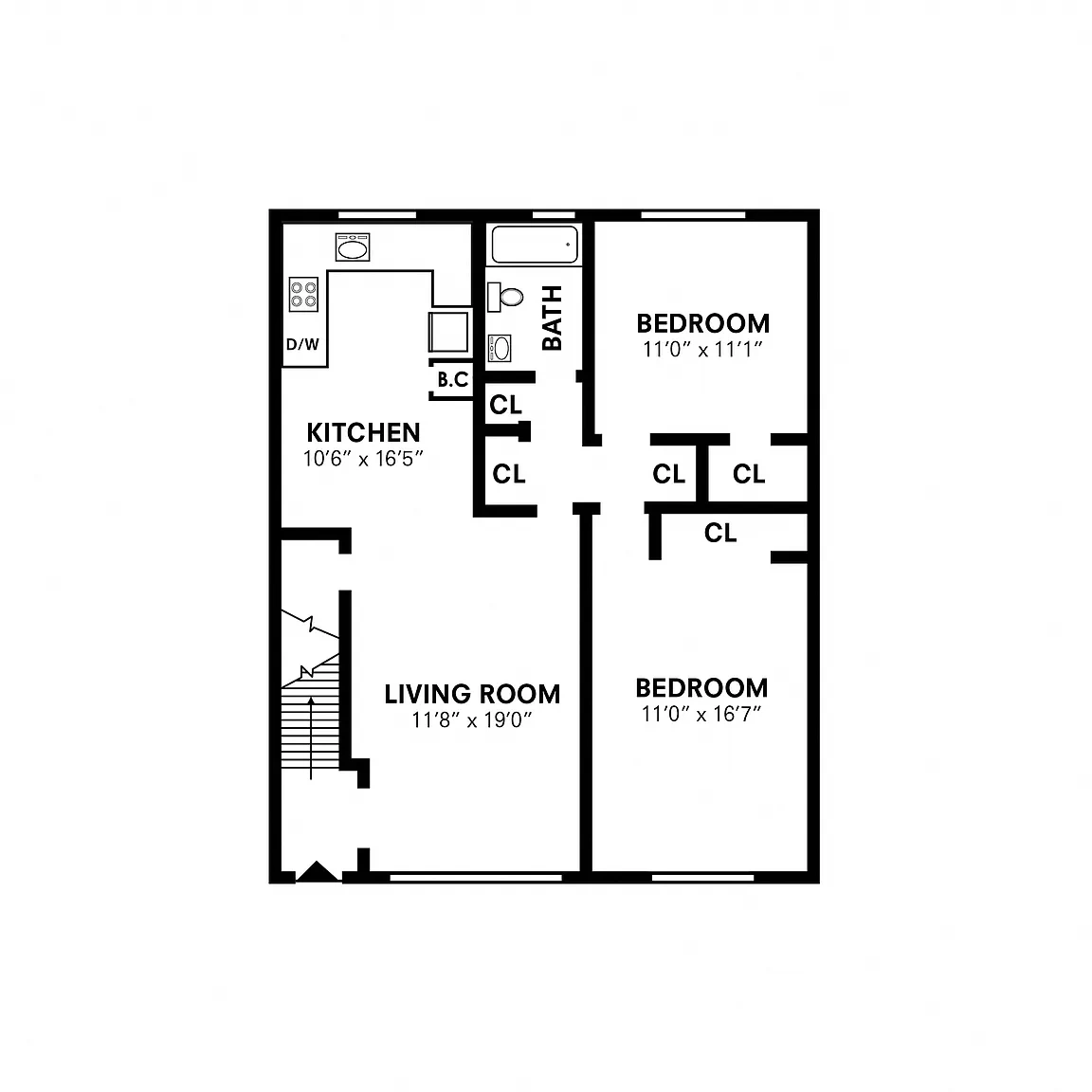 Lakeview Terrace Apartment Homes – Floor plan