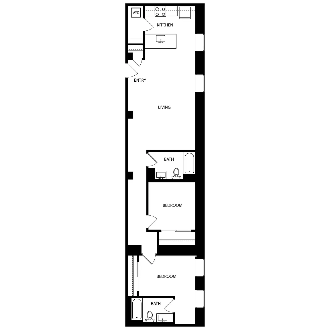 Residences at Delmar Divine – Floor plan