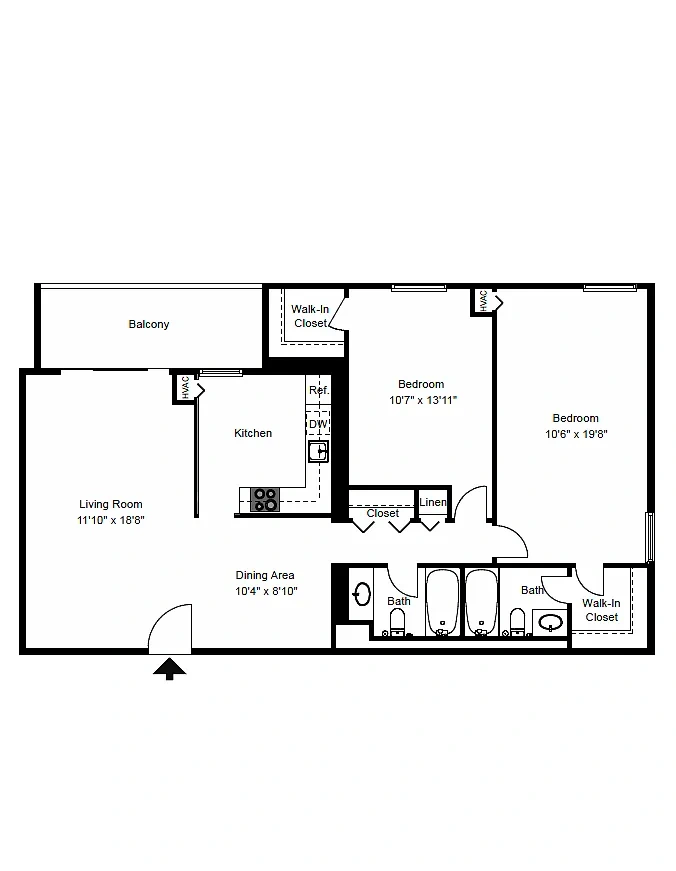 Seven Springs Apartments – Floor plan