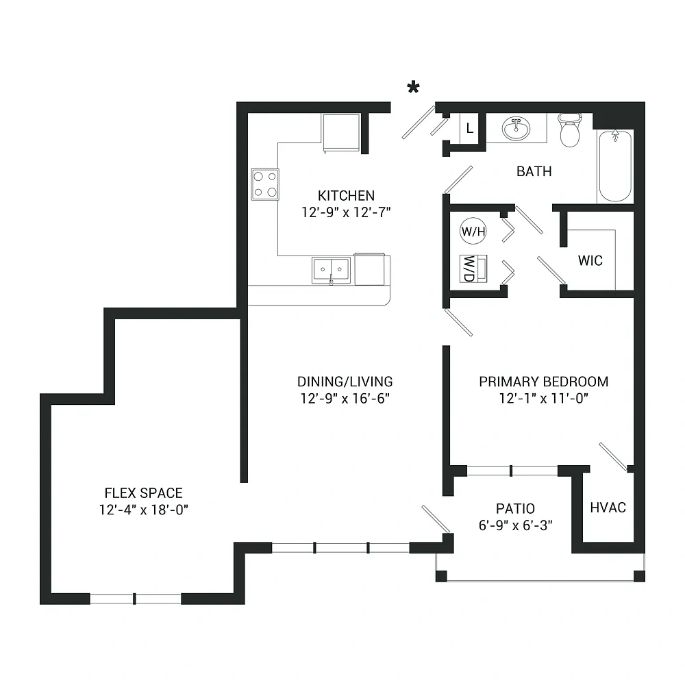 The Residences of Orland Park Crossing – Floor plan