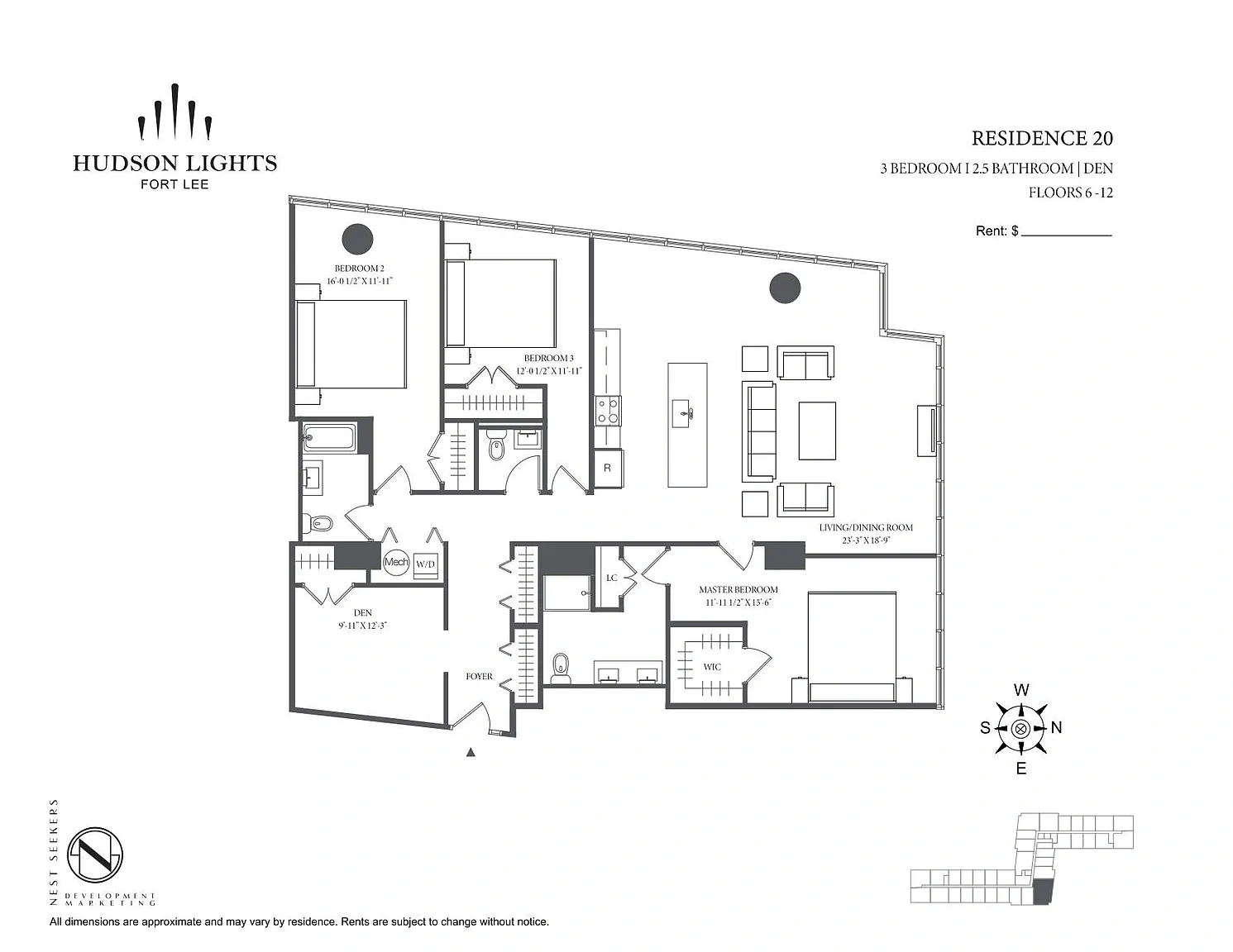 Hudson Lights – Floor plan