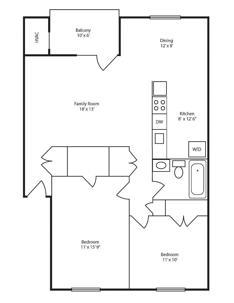 Tuscany Woods Apartments – Floor plan