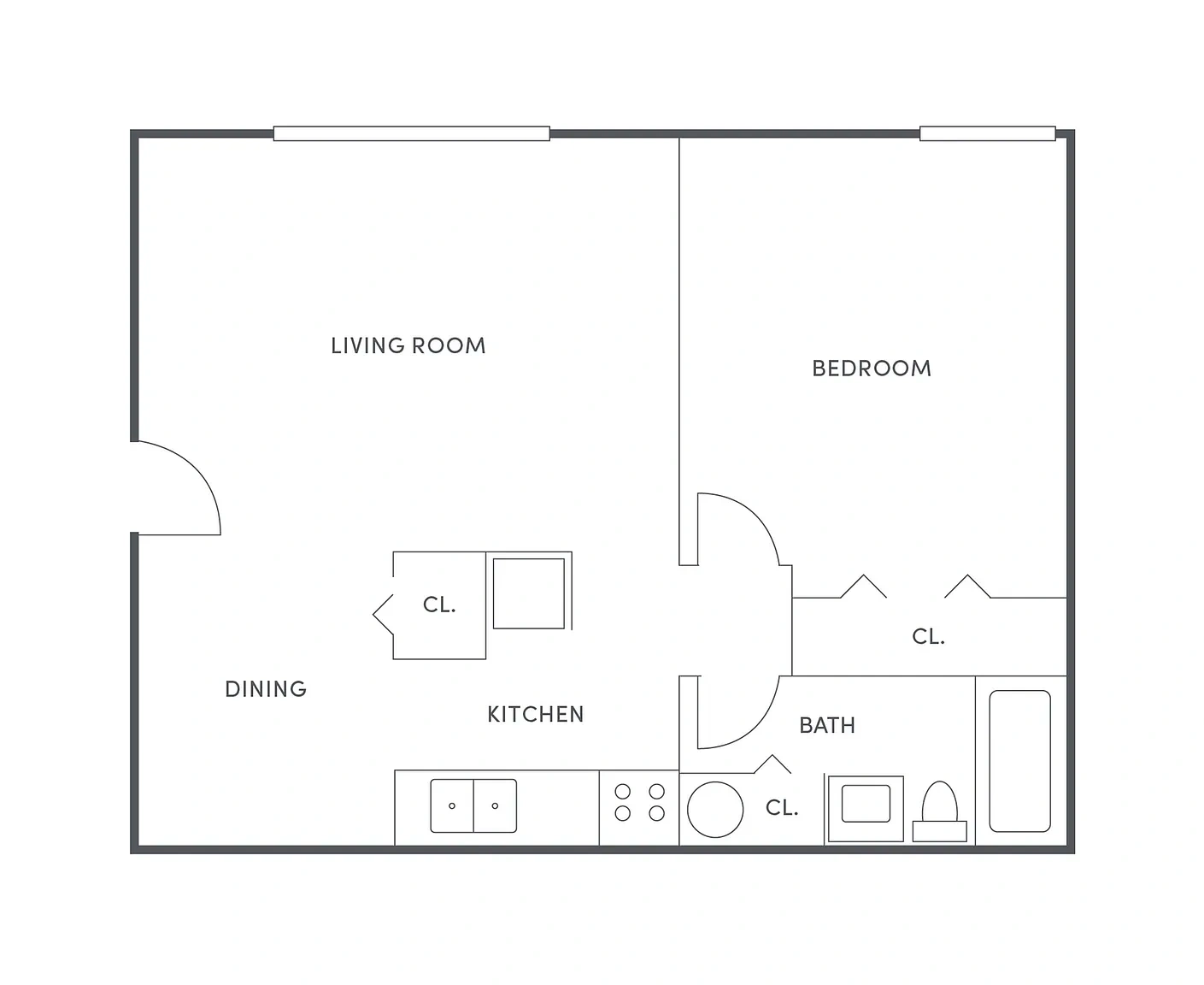 Piccadilly West – 1 BR, 1 BA- Upgrade