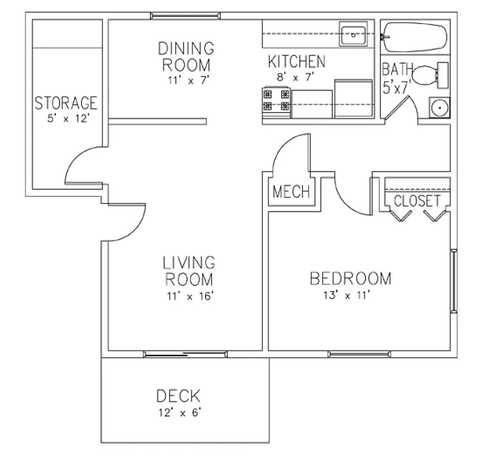 Golfview Apartments – Floor plan