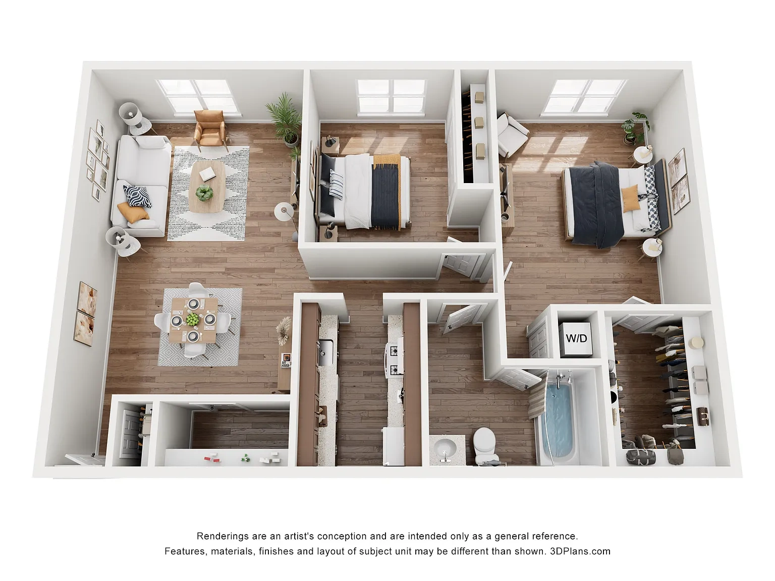 Hilliard Village Apartments and Townhomes – The Twins Creeks - Premium with Washer Dryer