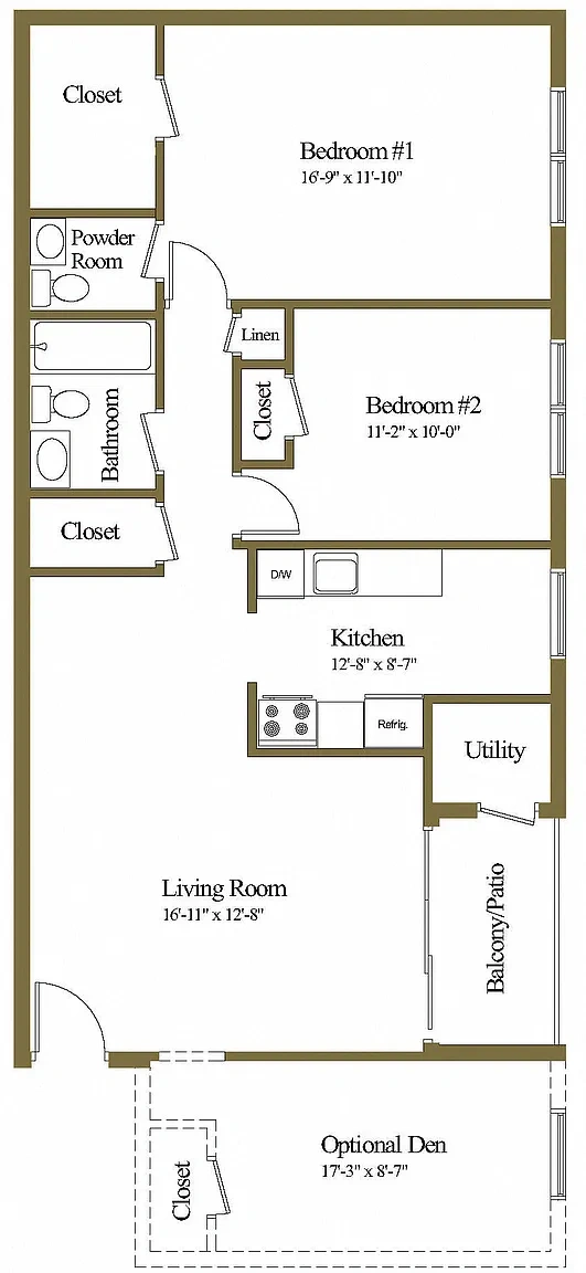 Village of Pine Run Apartments & Townhomes* – Floor plan