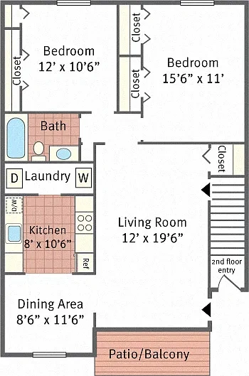 Rolling Hills Apartments – Floor plan