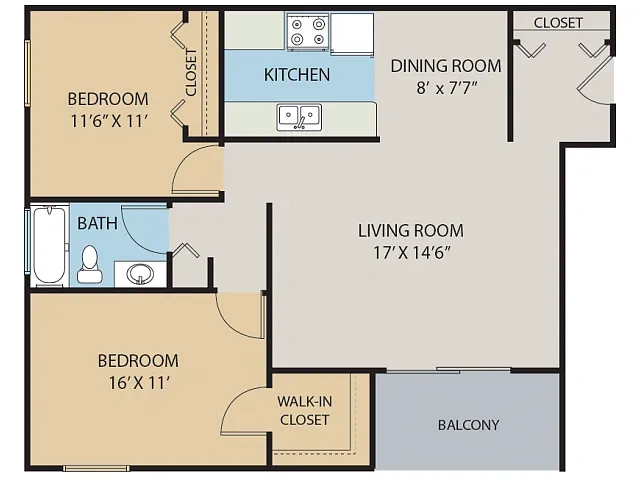 Madison Park Apartments – Floor plan