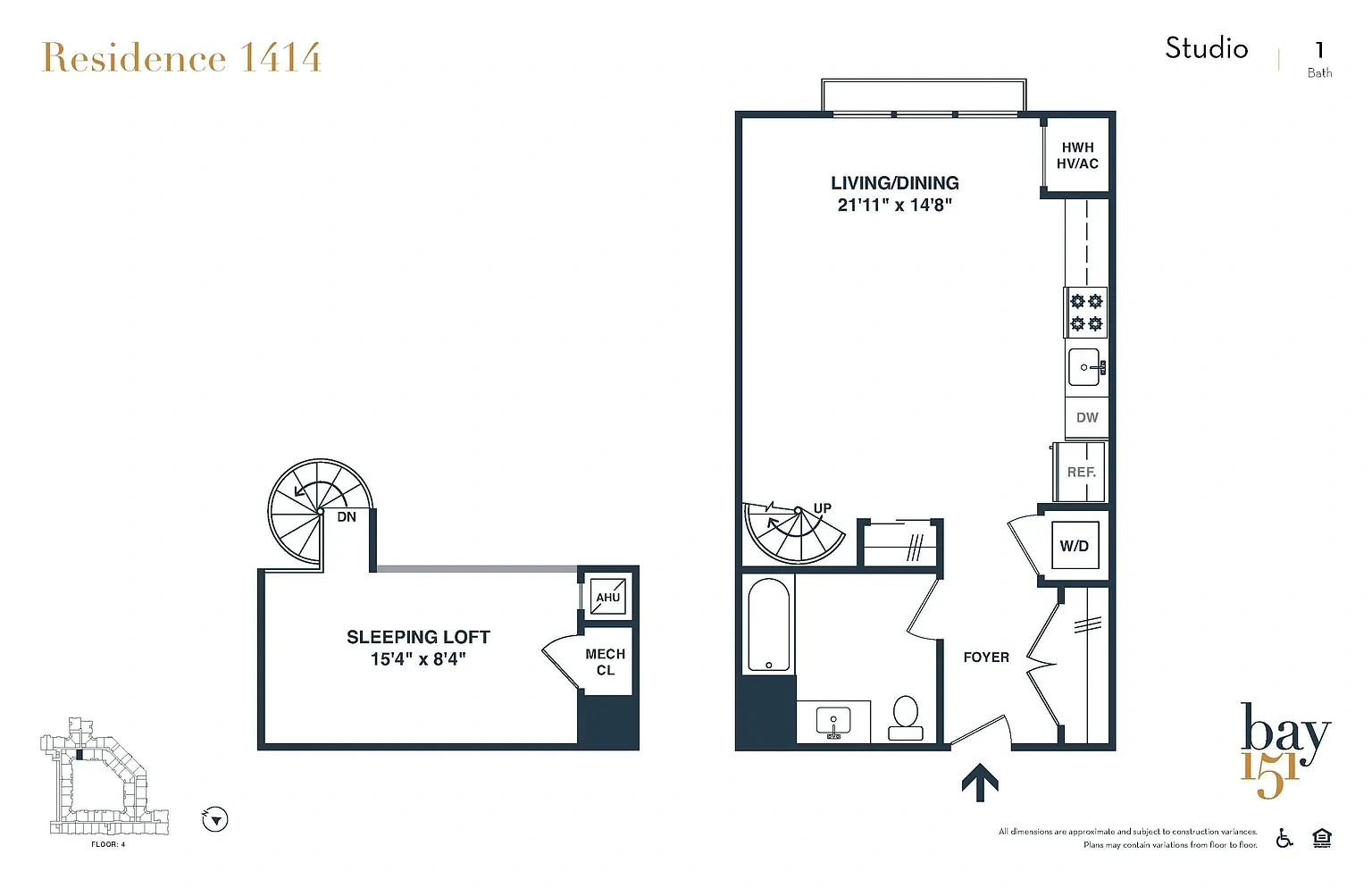 Bay 151 – Floor plan