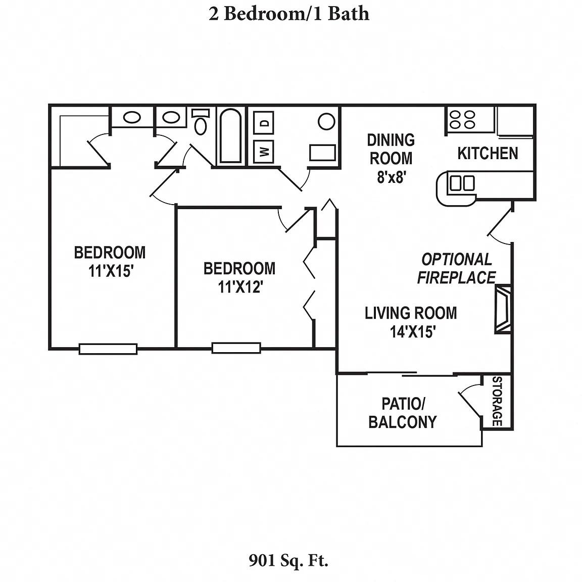 Deercross Apartments – Floor plan
