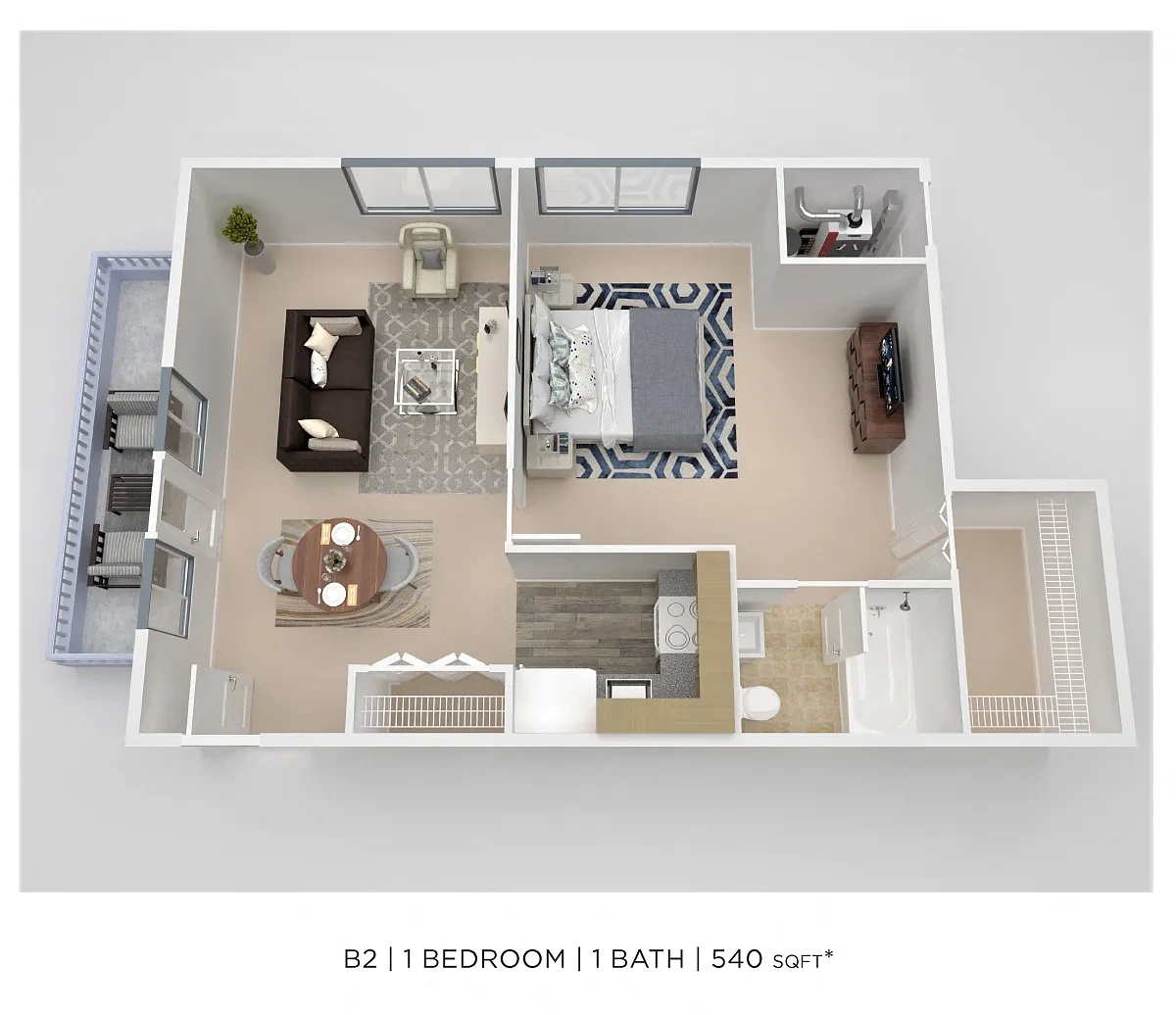 Brookdale at Mark Center Apartment Homes – Floor plan