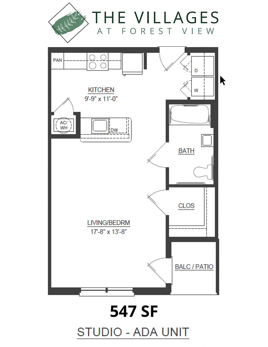 Villages at Forest View – Floor plan
