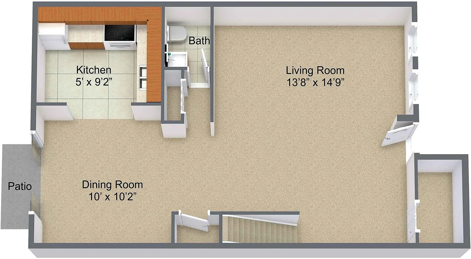 Hyde Park West Apartments & Townhomes – Floor plan