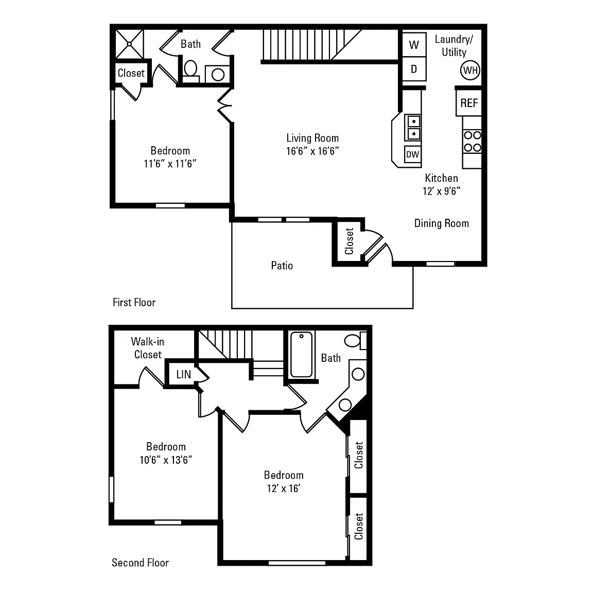 The Preserve at Beckett Ridge Apartments and Townhomes – Floor plan