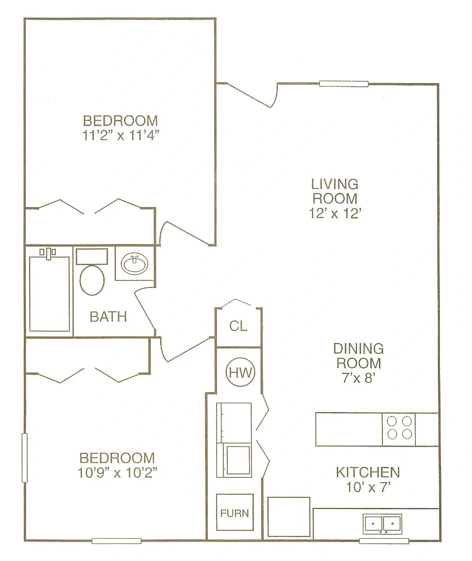 Beacon Place Apartments – 2 Bed 1 Bath