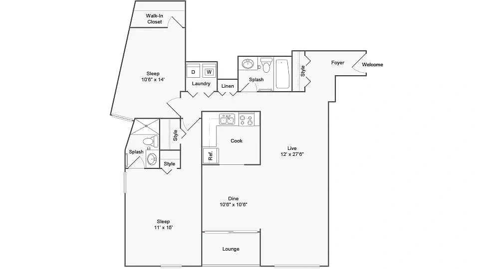 Arrive Silver Spring – Floor plan
