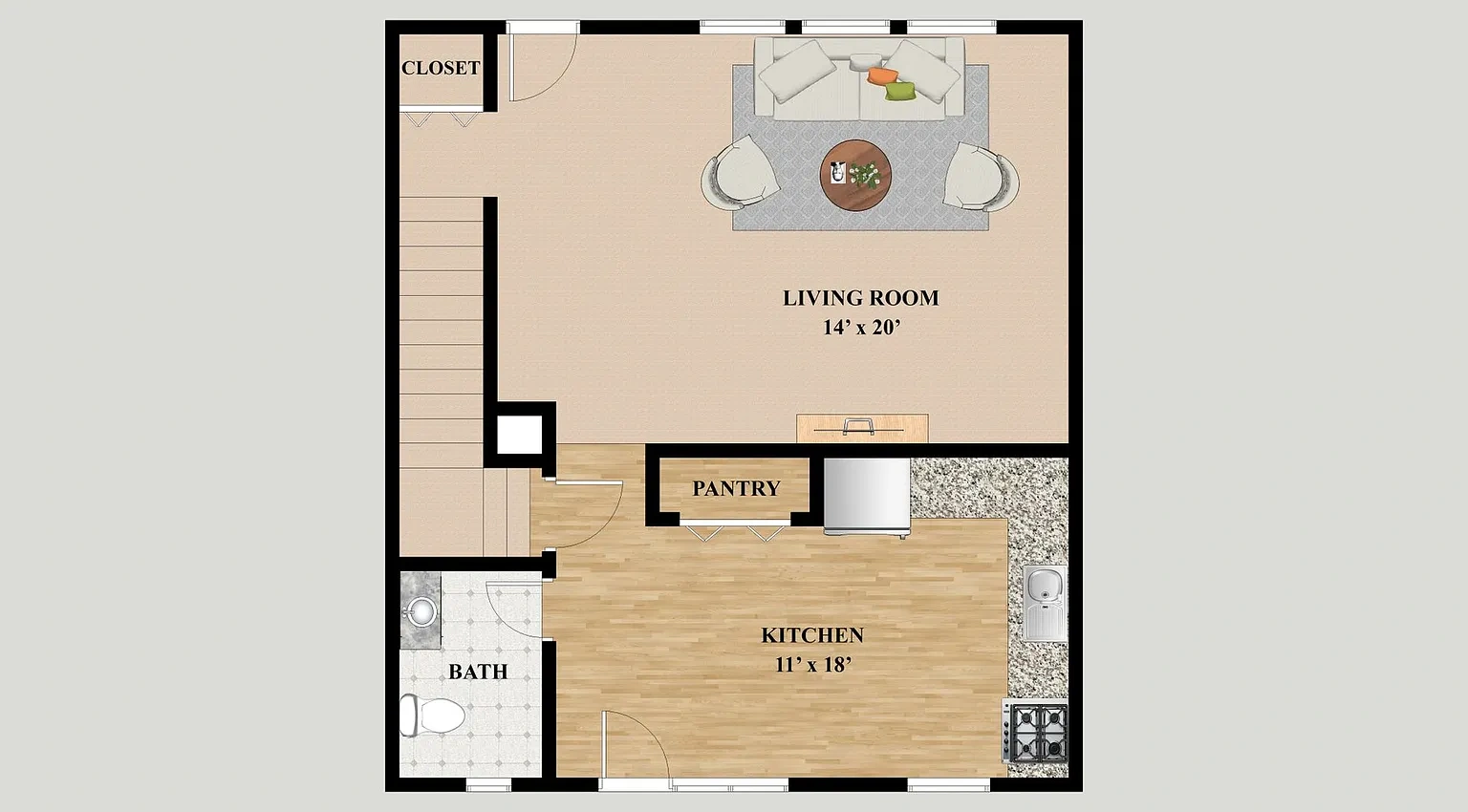 Kensington Pointe Apartments – Floor plan