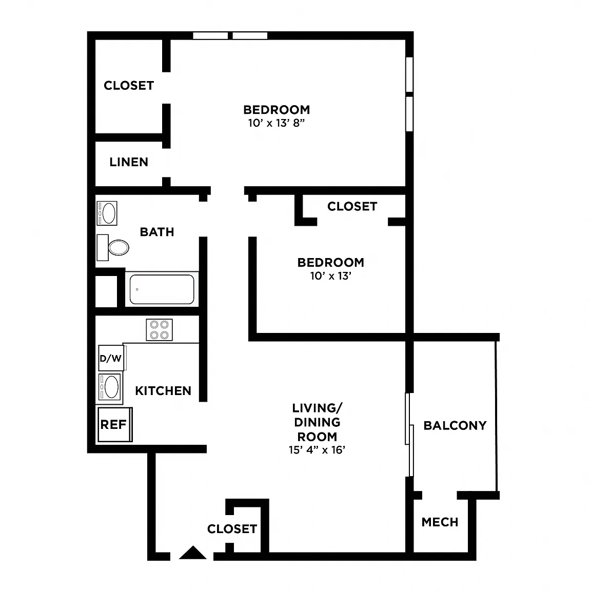 The Willows Apartment Homes – Floor plan