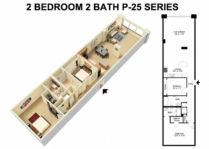 The Residences at 668 – 2 Bed 2 Bath - Prospect Avenue
