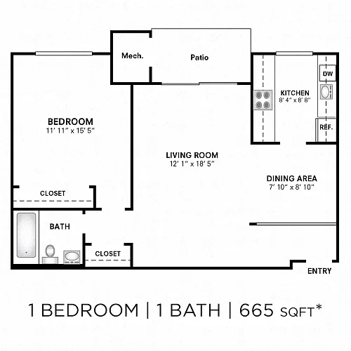 Mount Vernon Square Apartment Homes – Floor plan
