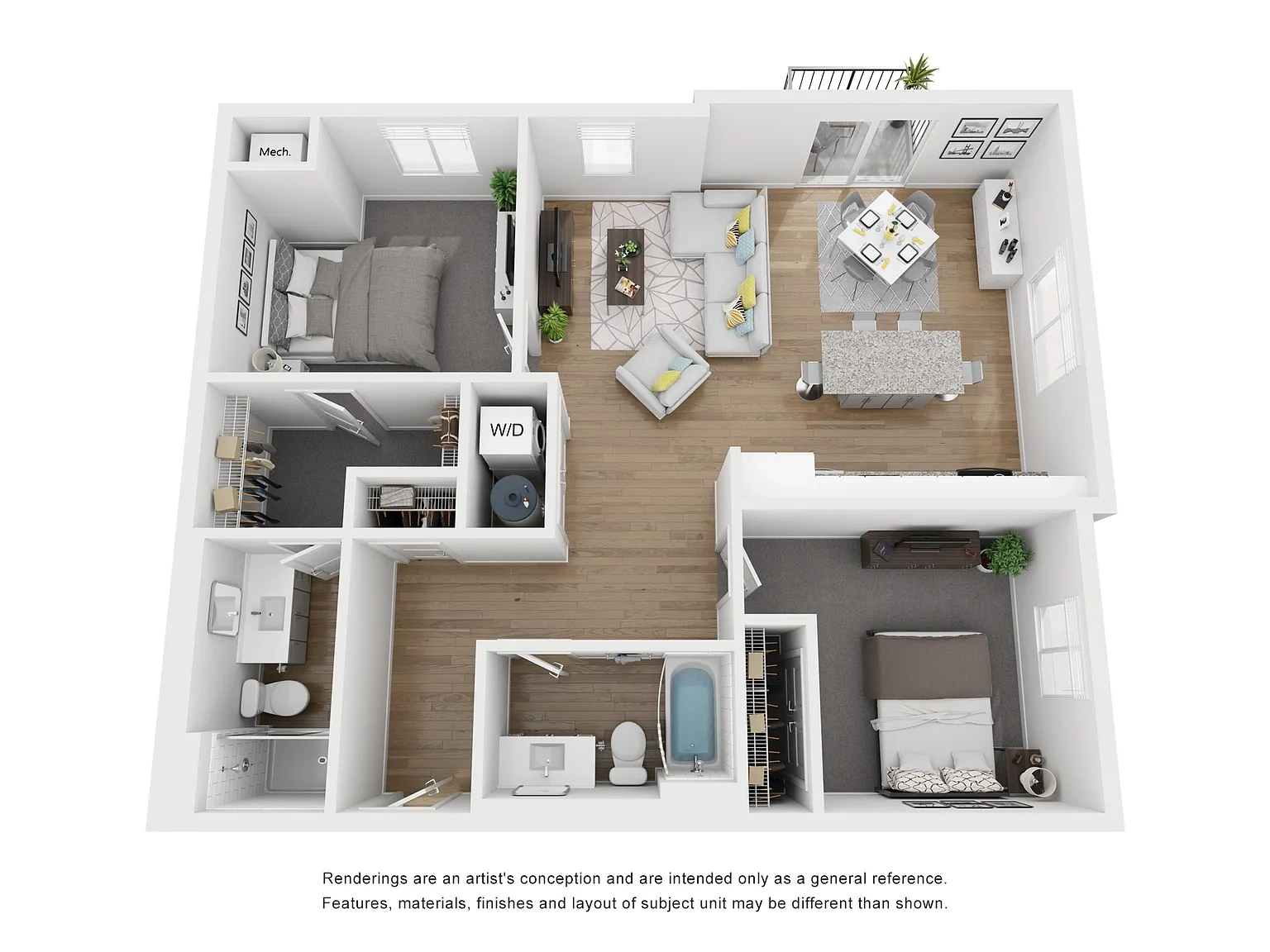 The Monroe – 2 Bed 2 Bath
