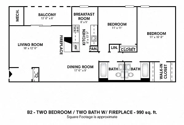 Stoneridge at Mark Center Apartment Homes – Floor plan
