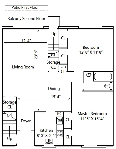 Village Green Apartments – Floor plan
