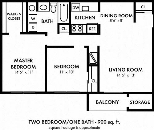 Cranbury Crossing Apartment Homes – Floor plan