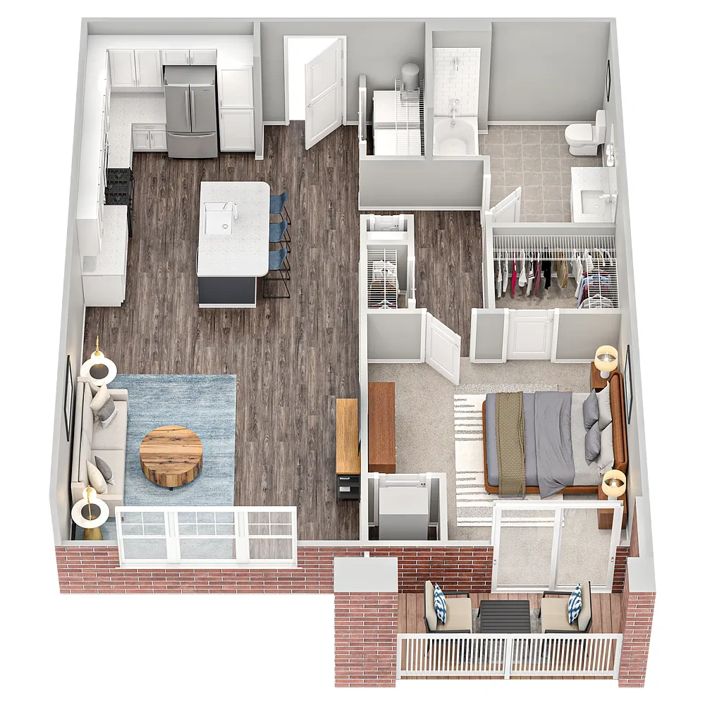 Deer Park Crossing Apartments – Floor plan