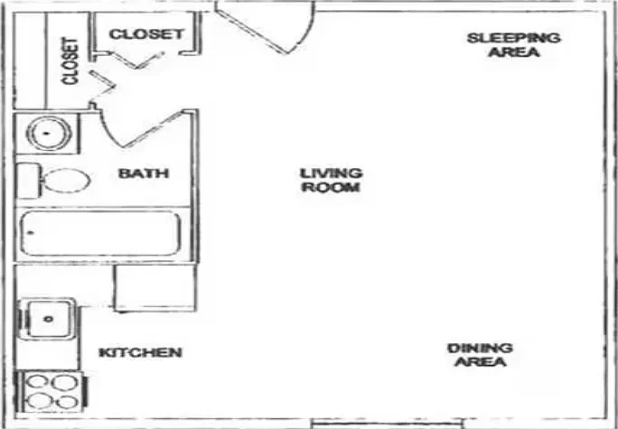 1 OAK Apartments – Studio A