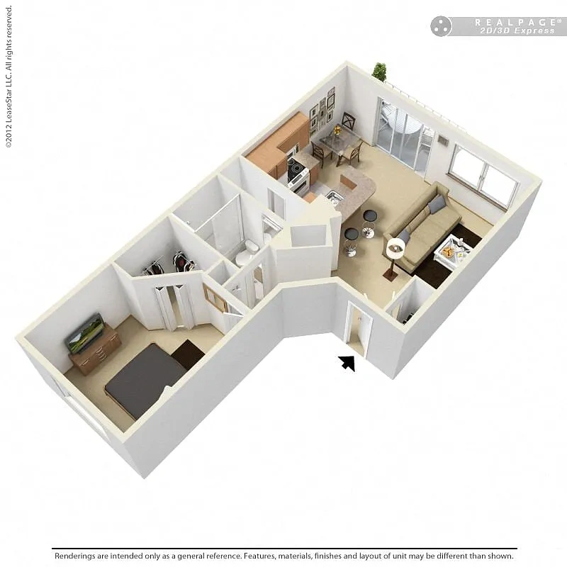 Hidden Lake Apartments – Floor plan