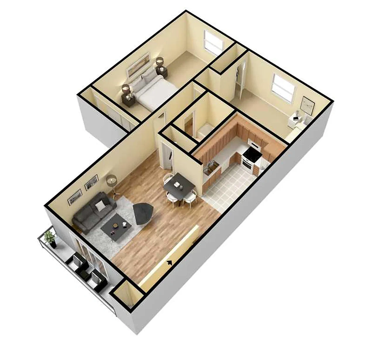 Deer Valley Apartments – Floor plan
