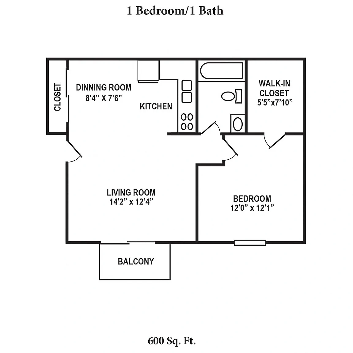 Forest Creek Apartments – Floor plan