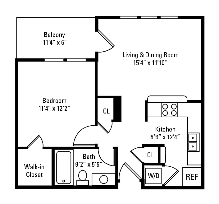 Club at North Hills Apartment Homes – Floor plan