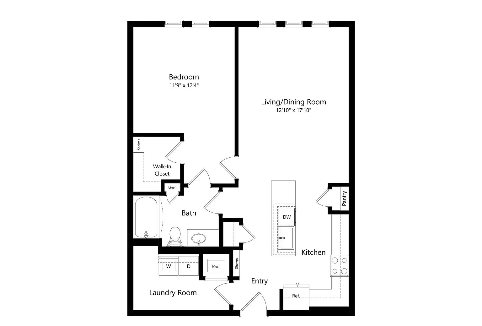 Heron Mill Apartments at Douglasville – Floor plan