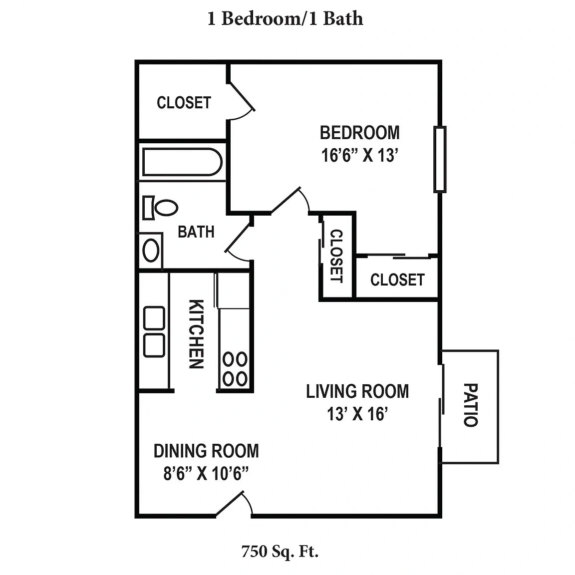 Crown Ridge Apartments – Floor plan