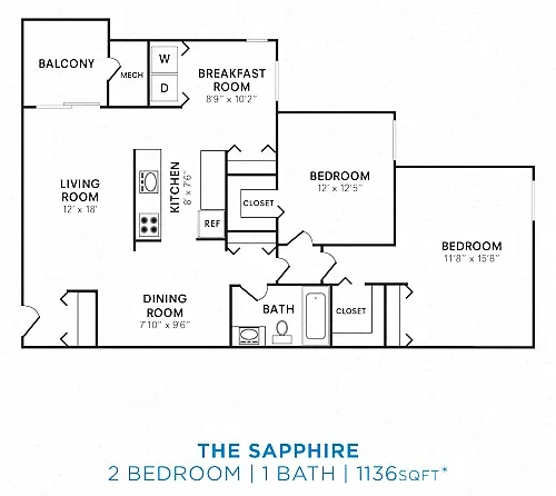 Carriage Hill Apartment Homes – Floor plan