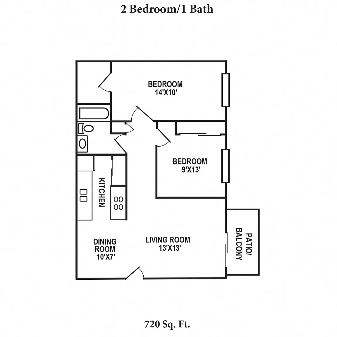 Crown Station Apartments – Floor plan