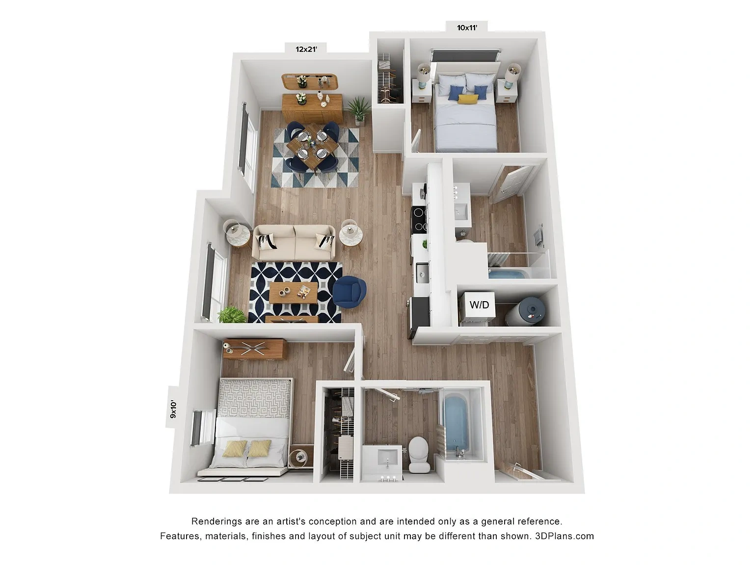 The Flats on Foothills – Floor plan