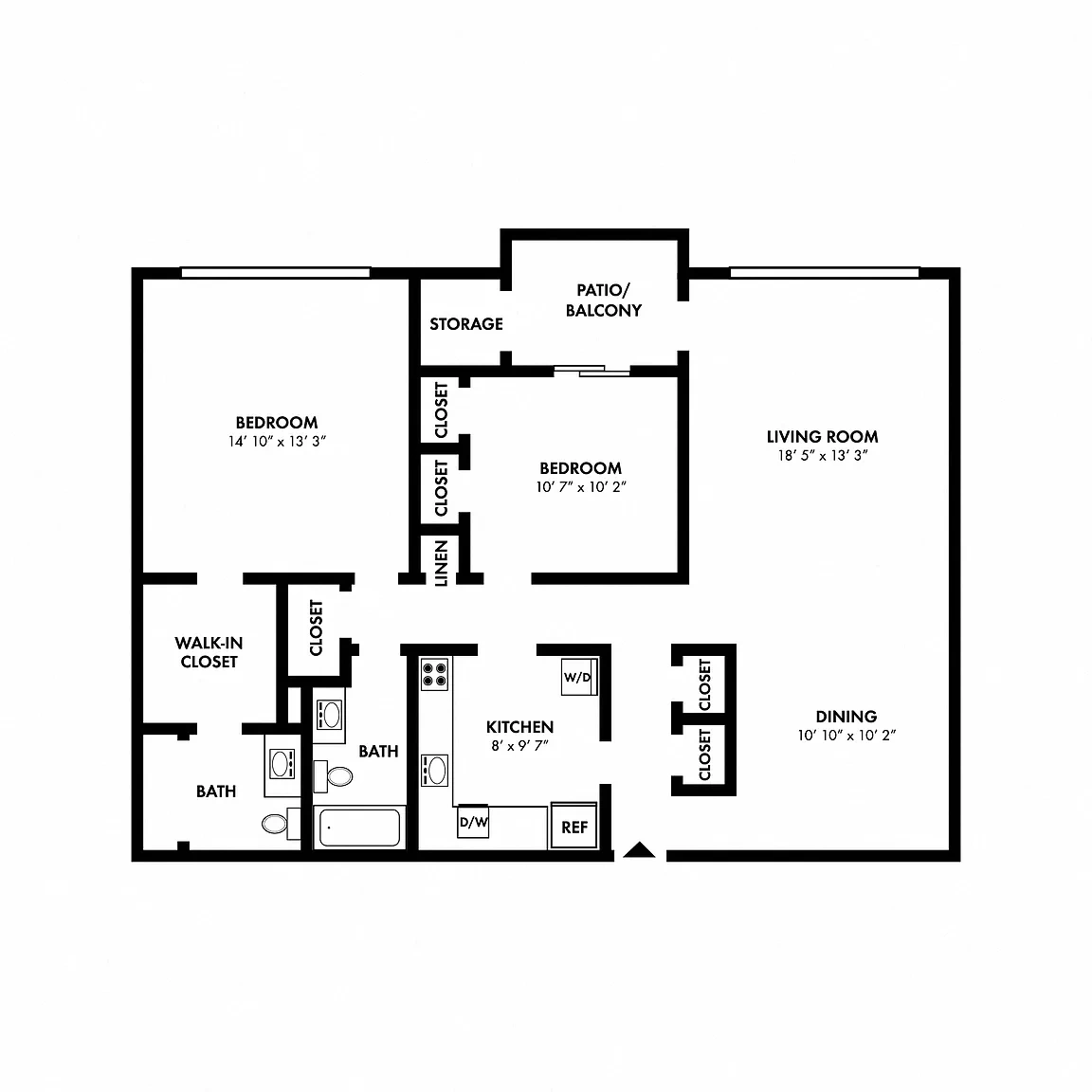 Lighthouse at Twin Lakes Apartment Homes – Floor plan