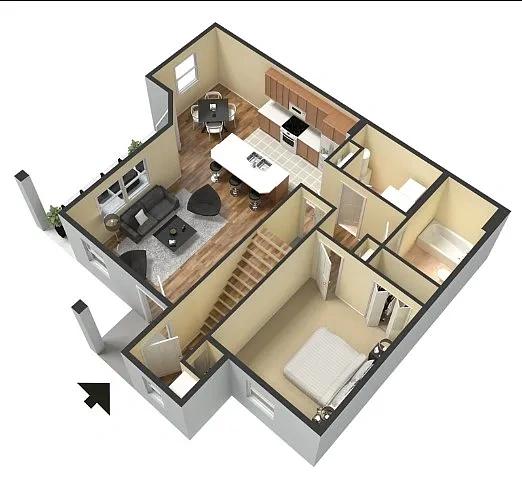 Joiner Crossing Apartments – Floor plan