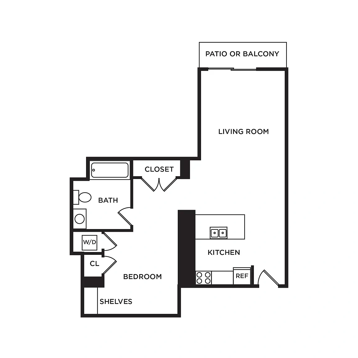 The Gates of Deer Grove Apartment Homes – Floor plan