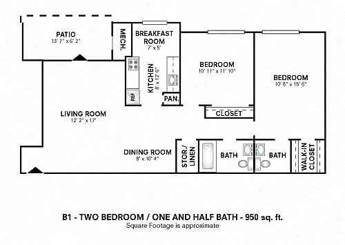 Stoneridge at Mark Center Apartment Homes – Floor plan