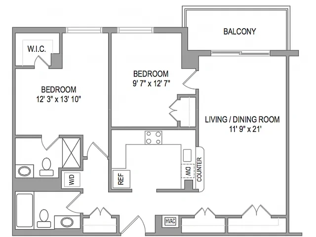 Dolley Madison Towers – Floor plan