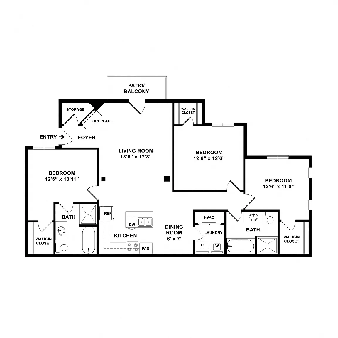 Arlo Luxury Apartment Homes – Floor plan