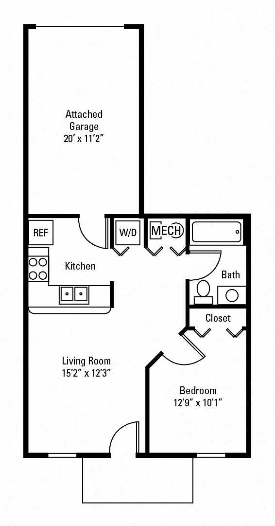 The Docks Apartments and Townhomes – Floor plan