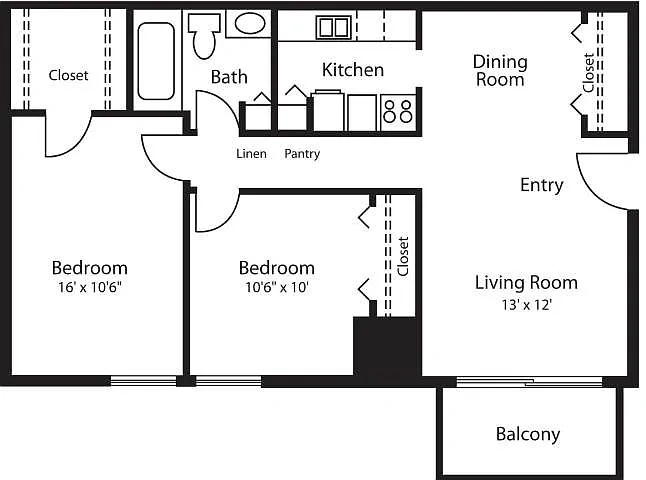 Hummingbird Pointe & The Gardens – The Gardens 2 Bedrooms