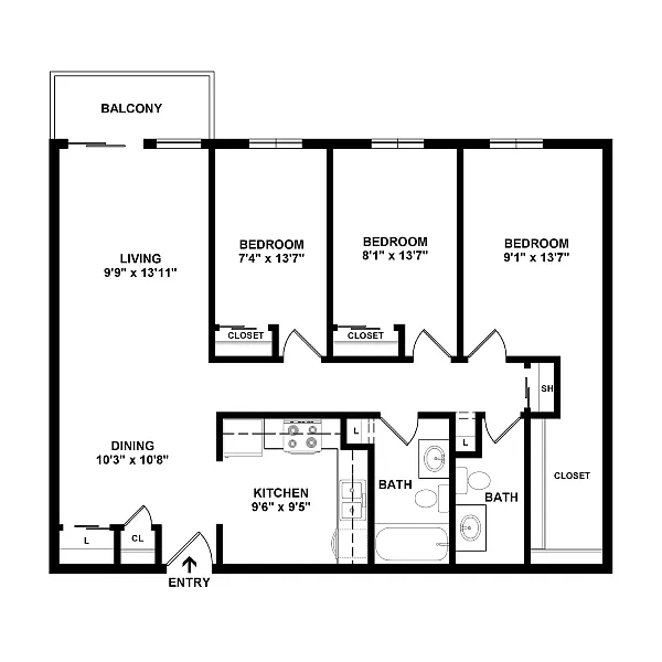 Pinnacle on Pleasant – Floor plan