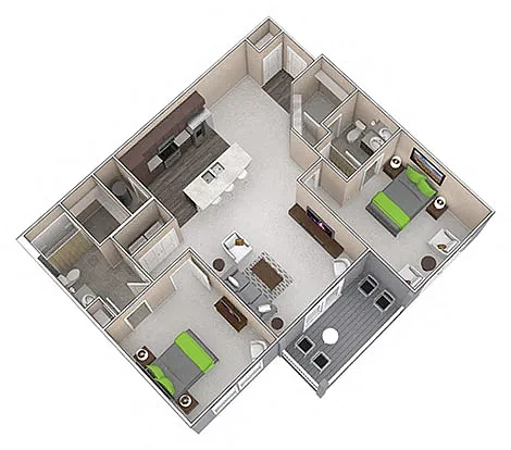 The Boulevard at Green – Floor plan