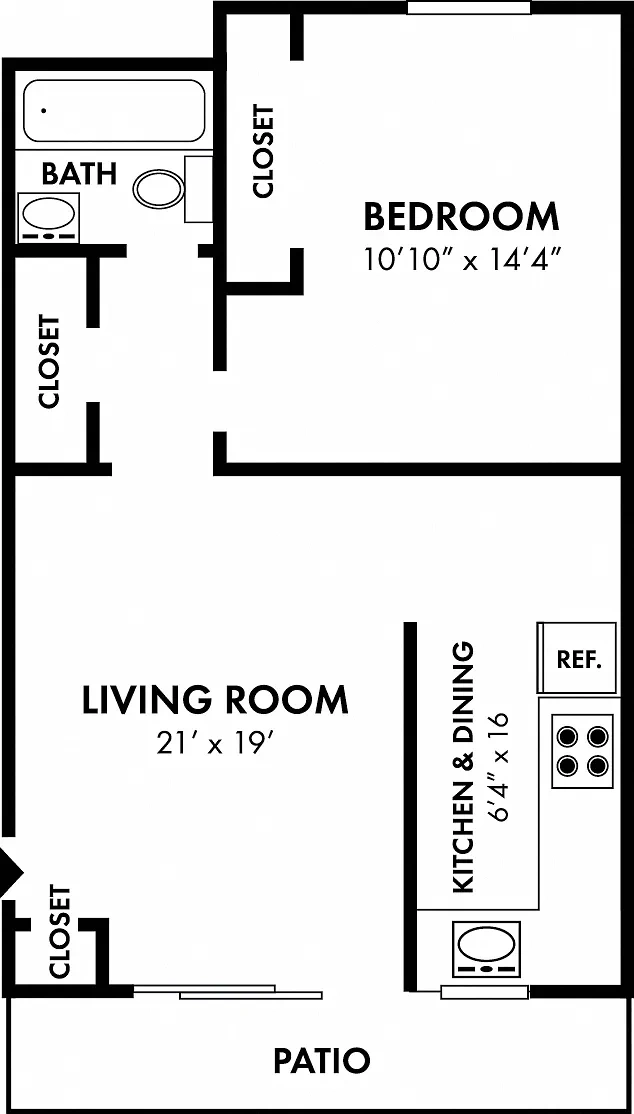 Edgewater Gardens Apartment Homes – Floor plan